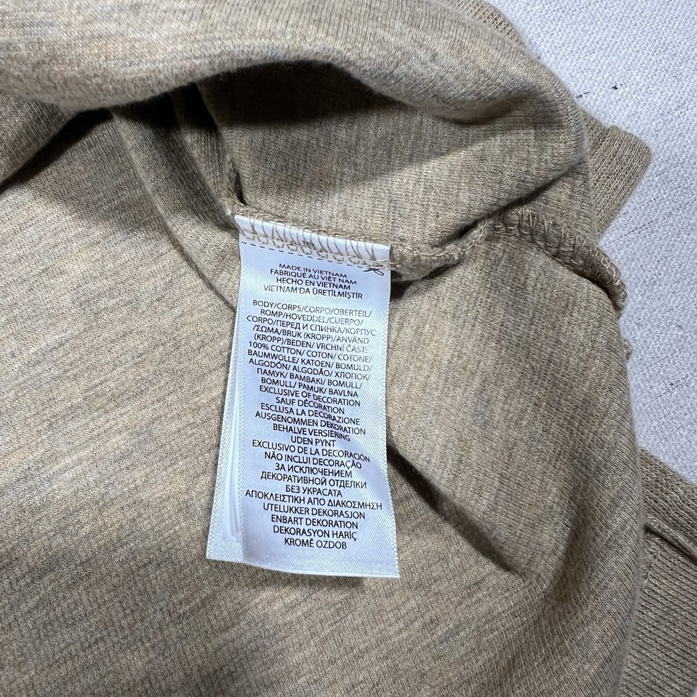 Polo Ralph Lauren Estate Rib Mockneck Quarter Zip Pullover Sweater Tan Size XL - Picture 9 of 10